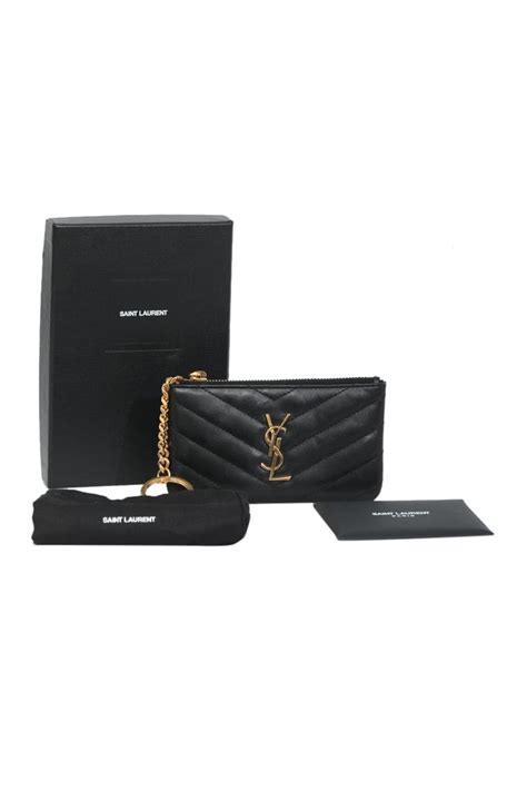 monogram key pouch ysl|YSL keychains.